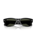 The Ray-Ban Mega Wayfarer II Sunglasses in Polished Black & Green