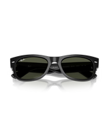 The Ray-Ban Mega Wayfarer II Sunglasses in Polished Black & Green