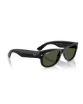 The Ray-Ban Mega Wayfarer II Sunglasses in Polished Black & Green