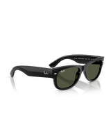 The Ray-Ban Mega Wayfarer II Sunglasses in Polished Black & Green