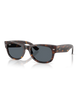 The Ray-Ban Mega Wayfarer II Sunglasses in Polished Havana & Blue