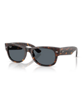 The Ray-Ban Mega Wayfarer II Sunglasses in Polished Havana & Blue