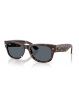 The Ray-Ban Mega Wayfarer II Sunglasses in Polished Havana & Blue