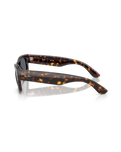 The Ray-Ban Mega Wayfarer II Sunglasses in Polished Havana & Blue
