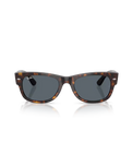 The Ray-Ban Mega Wayfarer II Sunglasses in Polished Havana & Blue