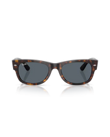 The Ray-Ban Mega Wayfarer II Sunglasses in Polished Havana & Blue