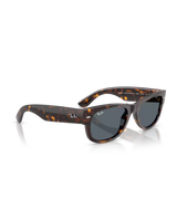 The Ray-Ban Mega Wayfarer II Sunglasses in Polished Havana & Blue