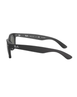 New Wayfarer Polarised Sunglasses in Matte Rubber Black & Green