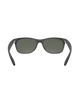 New Wayfarer Polarised Sunglasses in Matte Rubber Black & Green