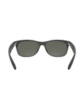 New Wayfarer Polarised Sunglasses in Matte Rubber Black & Green