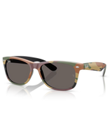 The Ray-Ban New Wayfarer Classic Sunglasses in Matte Green & Green Camuflage