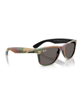 The Ray-Ban New Wayfarer Classic Sunglasses in Matte Green & Green Camuflage