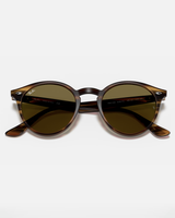 The Ray-Ban RB2180 Sunglasses in Striped Red Havana
