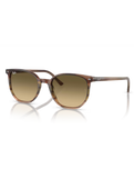 The Ray-Ban Elliot Sunglasses in Polished Striped Brown & Green