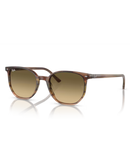 The Ray-Ban Elliot Sunglasses in Polished Striped Brown & Green