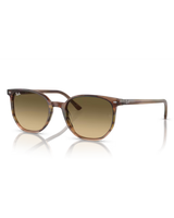 The Ray-Ban Elliot Sunglasses in Polished Striped Brown & Green