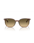 The Ray-Ban Elliot Sunglasses in Polished Striped Brown & Green