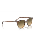 The Ray-Ban Elliot Sunglasses in Polished Striped Brown & Green