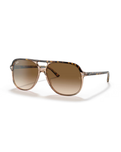 The Ray-Ban Bill Sunglasses in Polished Havana On Transparent Brown & Light Brown Gradient