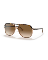 The Ray-Ban Bill Sunglasses in Polished Havana On Transparent Brown & Light Brown Gradient
