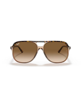 The Ray-Ban Bill Sunglasses in Polished Havana On Transparent Brown & Light Brown Gradient
