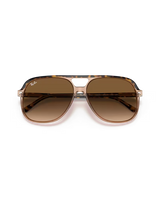 The Ray-Ban Bill Sunglasses in Polished Havana On Transparent Brown & Light Brown Gradient
