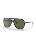 The Ray-Ban Bill Polarised Sunglasses in Polished Black & G-15 Green