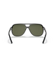 The Ray-Ban Bill Polarised Sunglasses in Polished Black & G-15 Green
