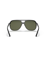 The Ray-Ban Bill Polarised Sunglasses in Polished Black & G-15 Green