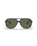 The Ray-Ban Bill Polarised Sunglasses in Polished Black & G-15 Green