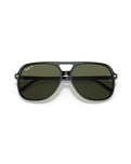 The Ray-Ban Bill Polarised Sunglasses in Polished Black & G-15 Green