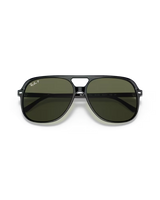 The Ray-Ban Bill Polarised Sunglasses in Polished Black & G-15 Green