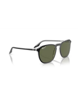 The Ray-Ban RB2203 Sunglasses in Black On Transparent