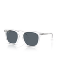 The Ray-Ban RB2210 Sunglasses in Polished Transparent & Blue