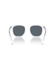 The Ray-Ban RB2210 Sunglasses in Polished Transparent & Blue
