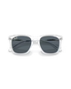 The Ray-Ban RB2210 Sunglasses in Polished Transparent & Blue
