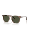 The Ray-Ban RB2210 Sunglasses in Transparent Light Brown & Green