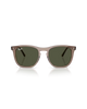 The Ray-Ban RB2210 Sunglasses in Transparent Light Brown & Green