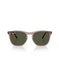The Ray-Ban RB2210 Sunglasses in Transparent Light Brown & Green
