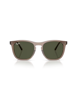 The Ray-Ban RB2210 Sunglasses in Transparent Light Brown & Green