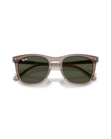 The Ray-Ban RB2210 Sunglasses in Transparent Light Brown & Green