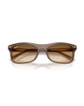 The Ray-Ban RB2226 Sunglasses in Polished Transparent Light Brown & Clear Gradient Brown