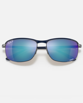 The Ray-Ban RB3671CH Sunglasses in Blue & Gunmetal