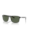 The Ray-Ban RB3721 Sunglasses in Black On Silver