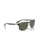 The Ray-Ban RB3721 Sunglasses in Black On Silver