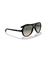 The Ray-Ban Cats 5000 Classic Sunglasses in Polished Black & Light Grey Gradient