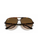 The Ray-Ban Cats 5000 Classic Sunglasses in Polished Light Havana & Light Brown Gradient