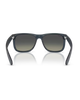 The Ray-Ban Justin Classic Sunglasses in Polished Rubber Blue