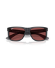 The Ray-Ban Justin Classic Sunglasses in Matte Opal Grey & Dark Violet