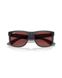 The Ray-Ban Justin Classic Sunglasses in Matte Opal Grey & Dark Violet
